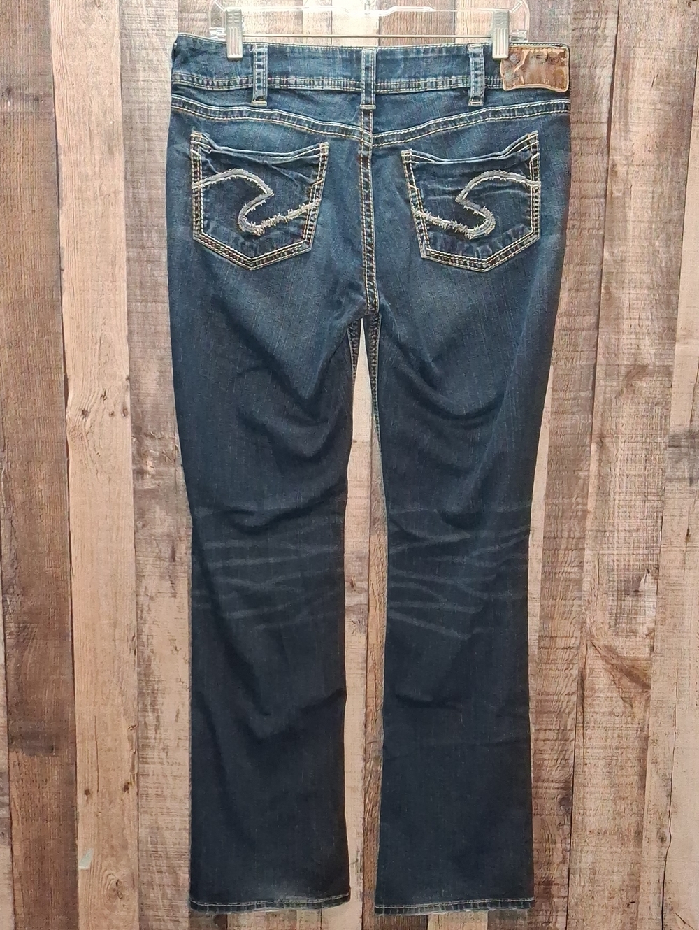 Women's Silver Jeans Darkwash Suki Mid Baby Boot Size 31
